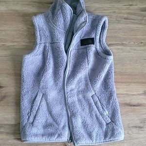 North face osito vest small gray